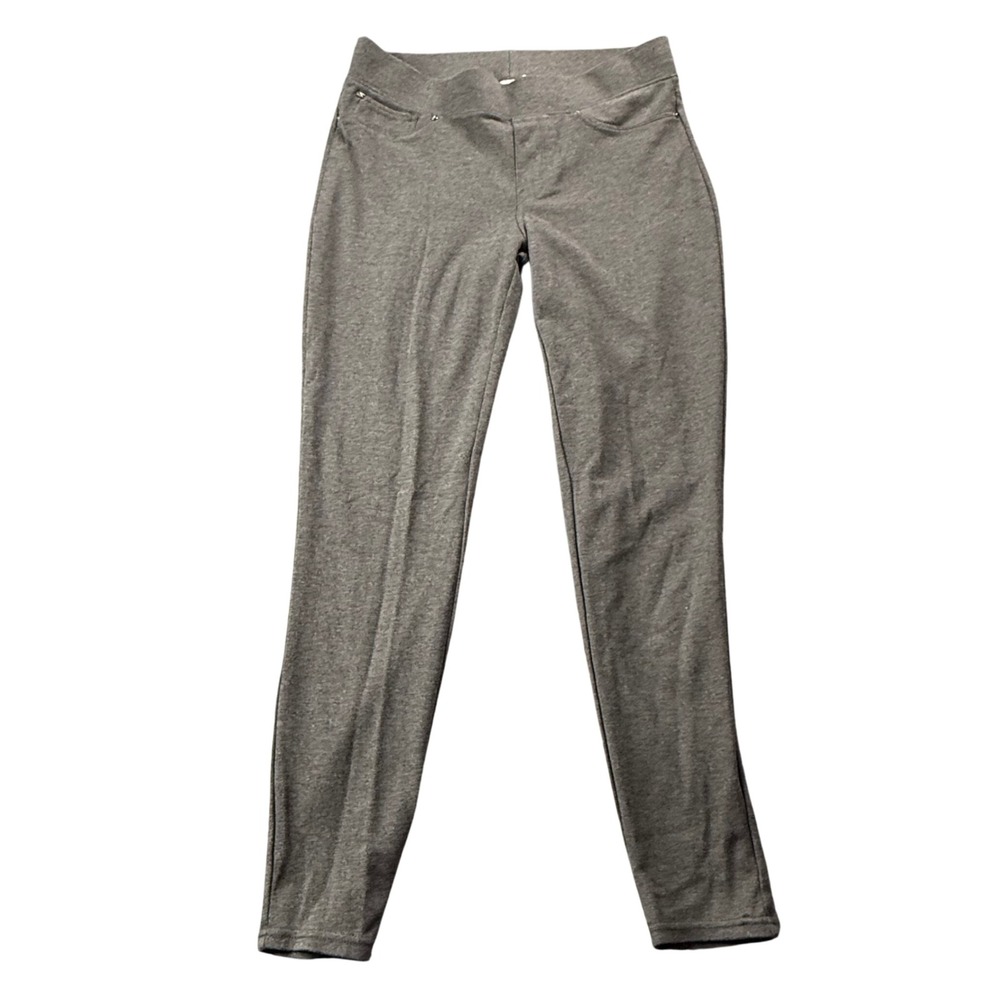 Seven7 Pull On Leggings‎ Women's Medium Gray Knit Pants Casual Stretch Comfort